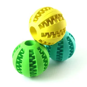 Image of Popular rubber food ball pet chew toy dog toy pet ball FDA silicone producto de mascotas