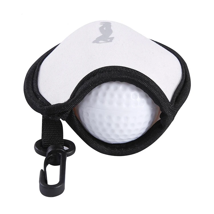 Golf Pocket Ball Washer Waterproof Ball Cleaner Pouch Dryclean Black