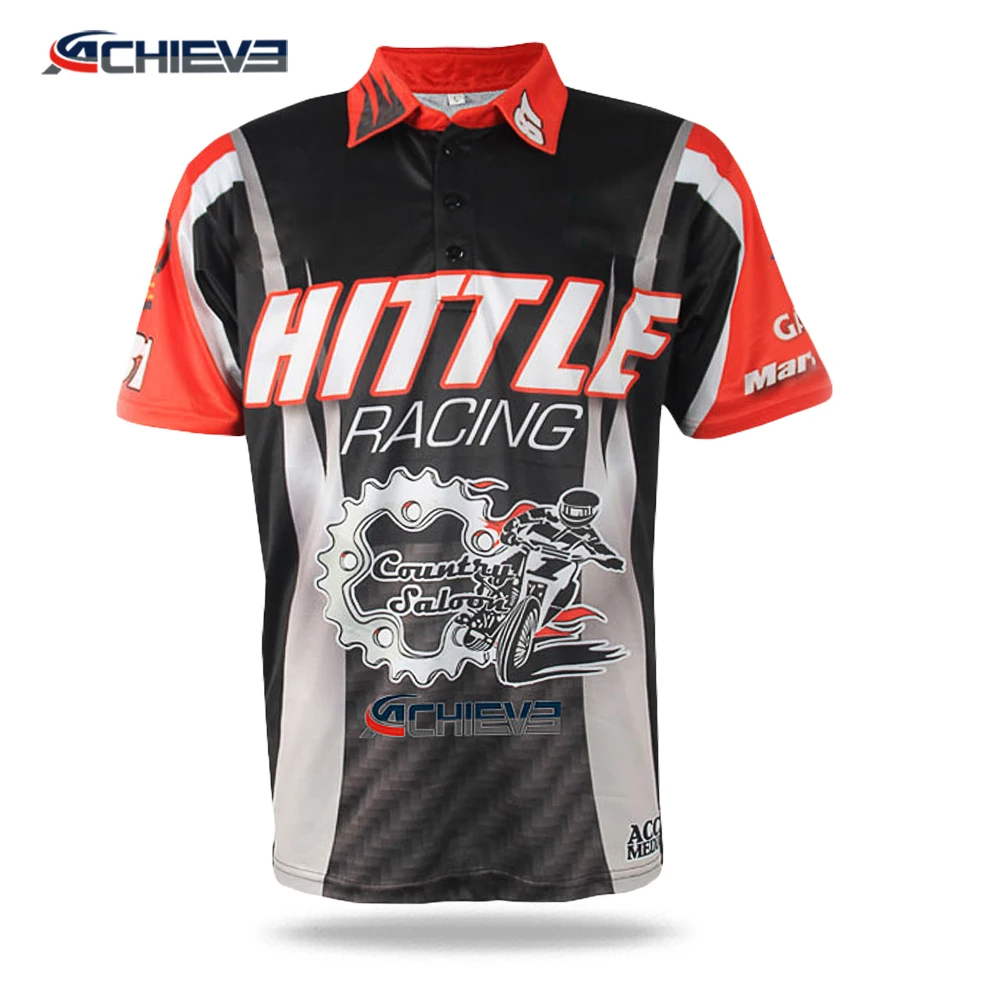 Breathable Custom Sublimation Blank Design Fit Motorcycle Jersey Custom ...
