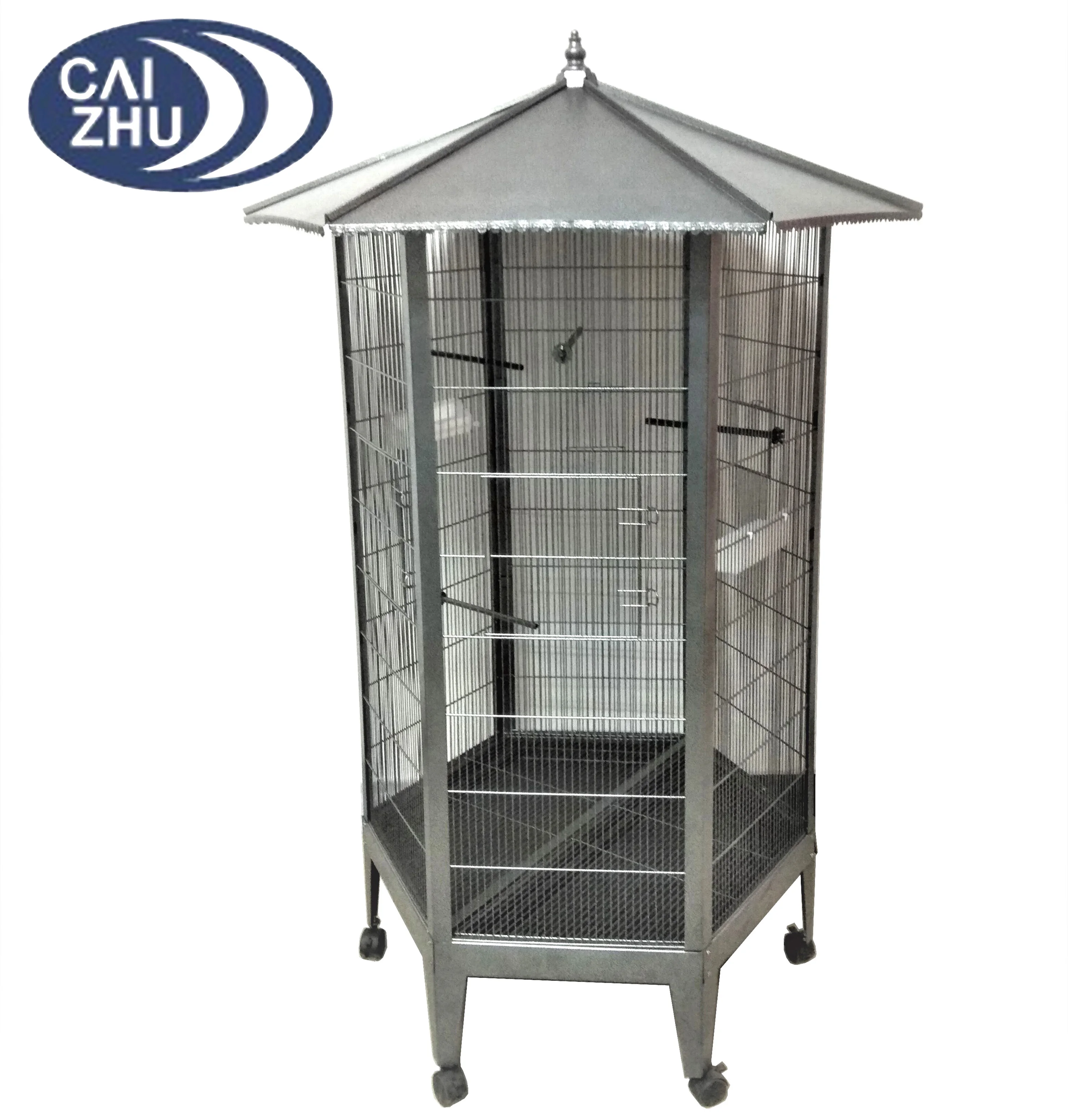 Outdoor Wrought Iron Hexagonal Large Metal Bird Cage Buy Large Metal