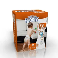

Cuddles Sotfness Cloth-like Organic Cotton Touch Disposable Pull M Size Baby Training Diapers Pants