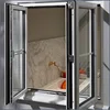 Double Glazed Windows Aluminum frame tempered glass swing window