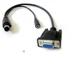 link-oq32 Mini DIN 8 pin To VGA Video Audio Input/Output Adapter Cable
