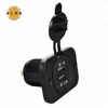 12V 2.1A panel mount socket dual USB car charger adapter