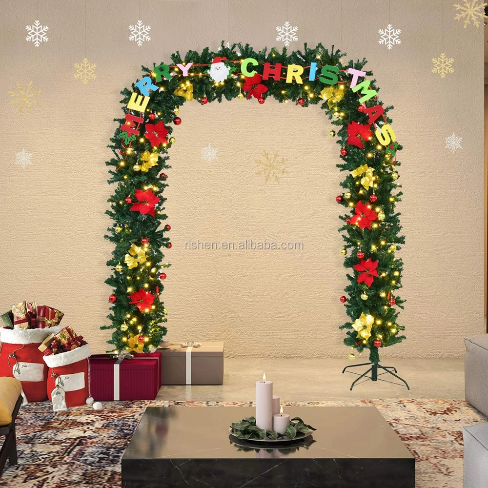 2m Christmas Arch Garland Outdoor Christmas Arches Christmas Light Led