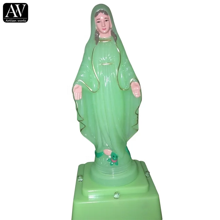 plastic virgin mary statue