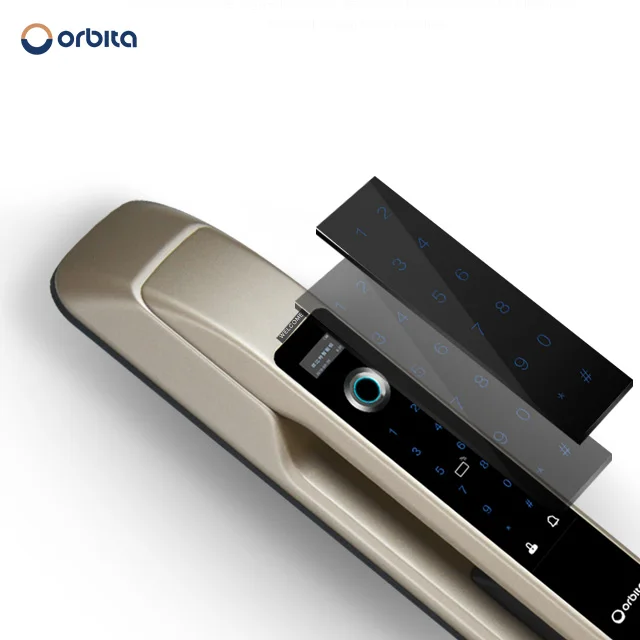 

Orbita zinc alloy easy install smart wooden metal home office fingerprint mobile phone lock, Black, silver, gold, red bronze