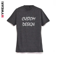 

Tri blend t shirt blank design for men custom printing own logo label popular charcoal grey