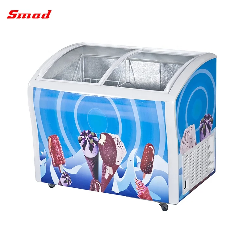 Smad High Quality Salad Display Refrigerant Cooler Showcase