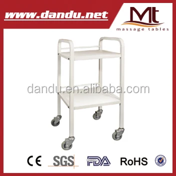 
2 shelf mental trolley Salon Cart salon trolley 