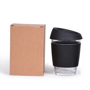 Image of Ecofriendly Insulated Reusable Glass Keep Coffee Cup Mug
