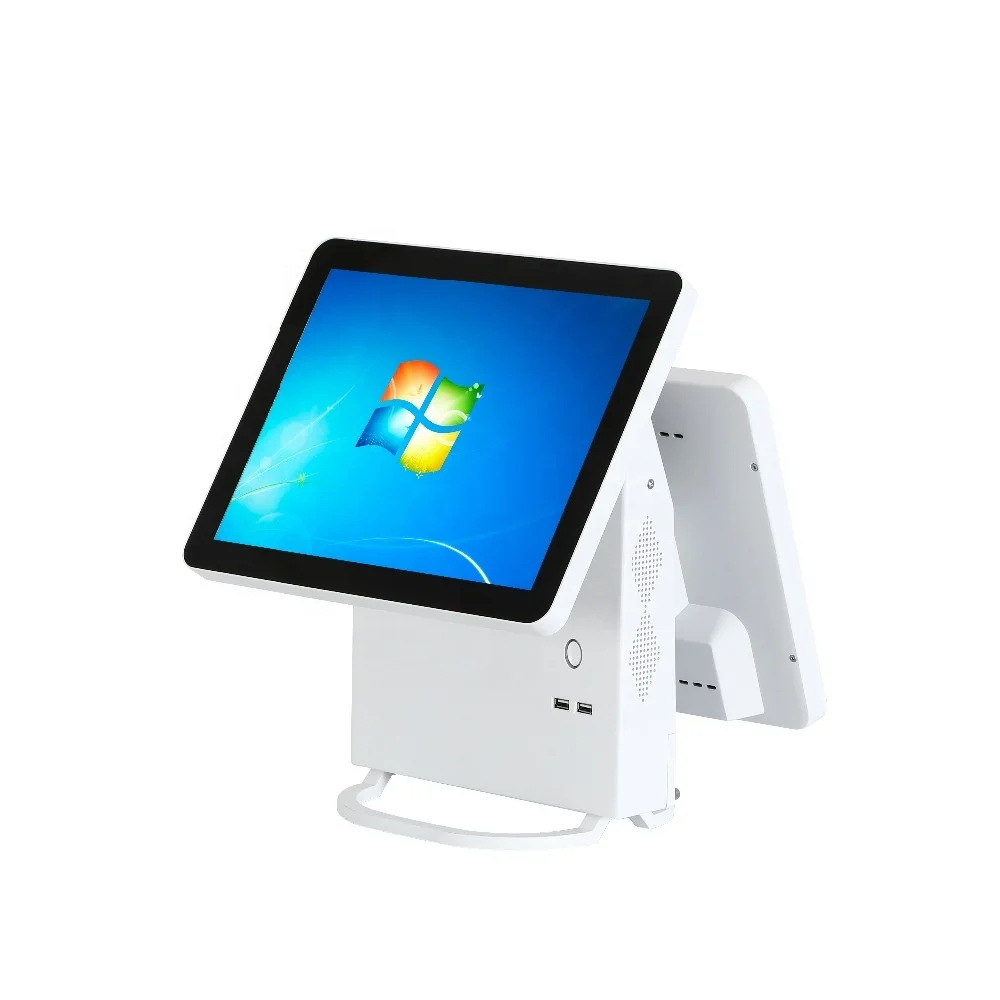 

15 Dual wifi touch screen aluminum pos transportable cash register