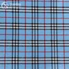 black and blue tartan plaid knit fabric for bag with pvc foaming agent