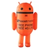 Oxford cloth Customized Orange Cheap Moving Inflatable Android Costume