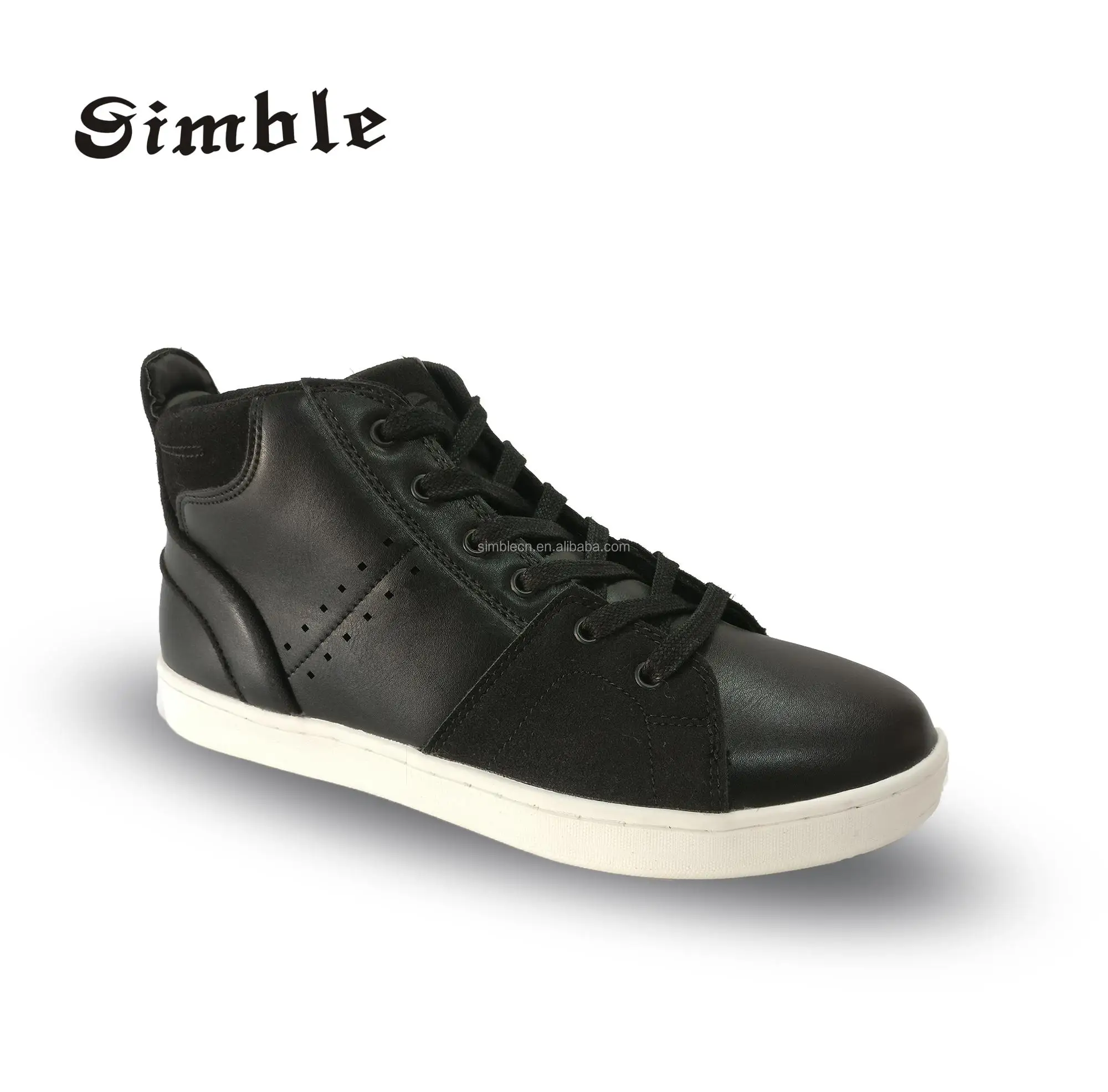 2018 Alibaba Express Man Casual Shoes Boot Black Leather Boot Buy