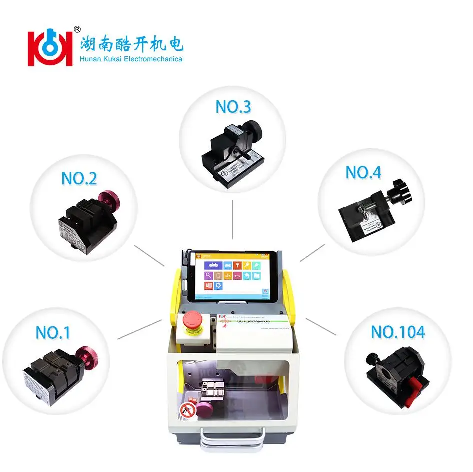 

China High Security Automatic Mini Key Cutting Machine Lock Key Duplicating Machine SEC-E9