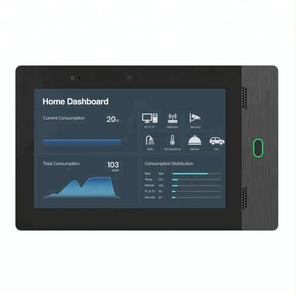 

10.1 11.6" 14" 15.6" 17 inch Smart Home Android Touch Screen Tablet PC With RJ45 Port, Black