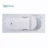 GreenGoods Bath Factory 4 Foot Built-in Acrylic Bathtub with Handles