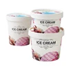100ml 150ml 200ml Disposable Paper Ice Cream Cup with Lids