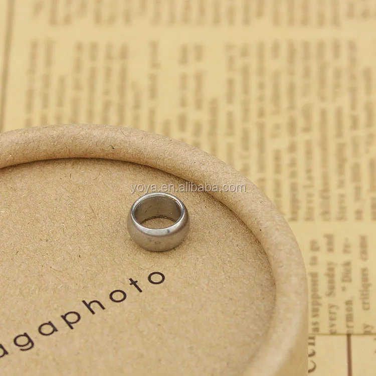 

S621 stainless steel round circle stainless steel bead for bracelet