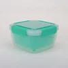 Square Vegetable fruit plastic storage colander box with lid