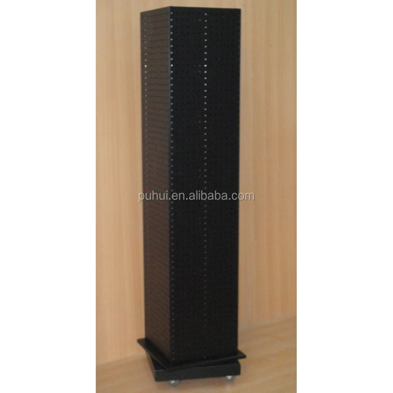 Retail Store Four Sides Keychain Presentation Pop Metal Floor Standing