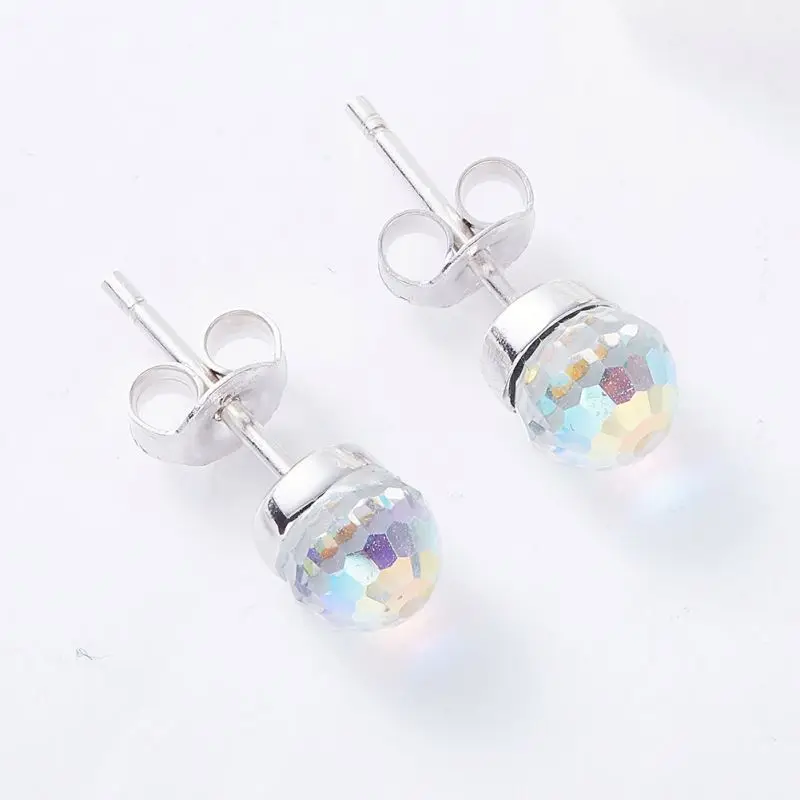 New Model Stud Bling Earring 925 Sterling Silver Earrings Jewelry For Women