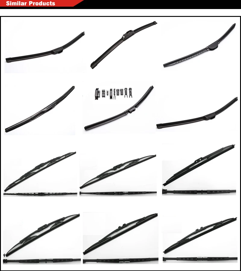 Universal frameless windshield wiper replacement