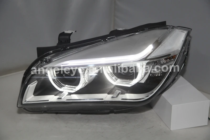 For BMW X1 E84 LED Strip Angel Eyes Head Light 2009-2014 year LF