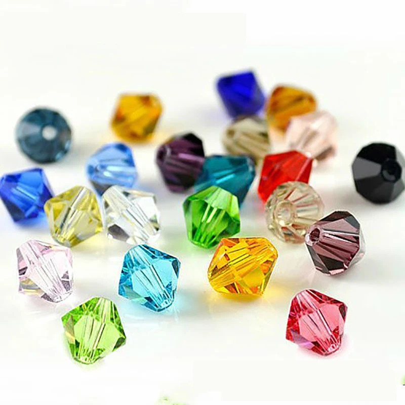 Crystal Beads Glass Bicone Bead 4MM Jewelry Making