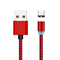 

Strong magnetic usb cable 360 degree round magnetic cable with micro connector