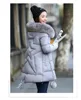 2017 Winter Women Jacket Long Down Jacket Padded Coat Ladies Slim Hooded Parka women winter coats