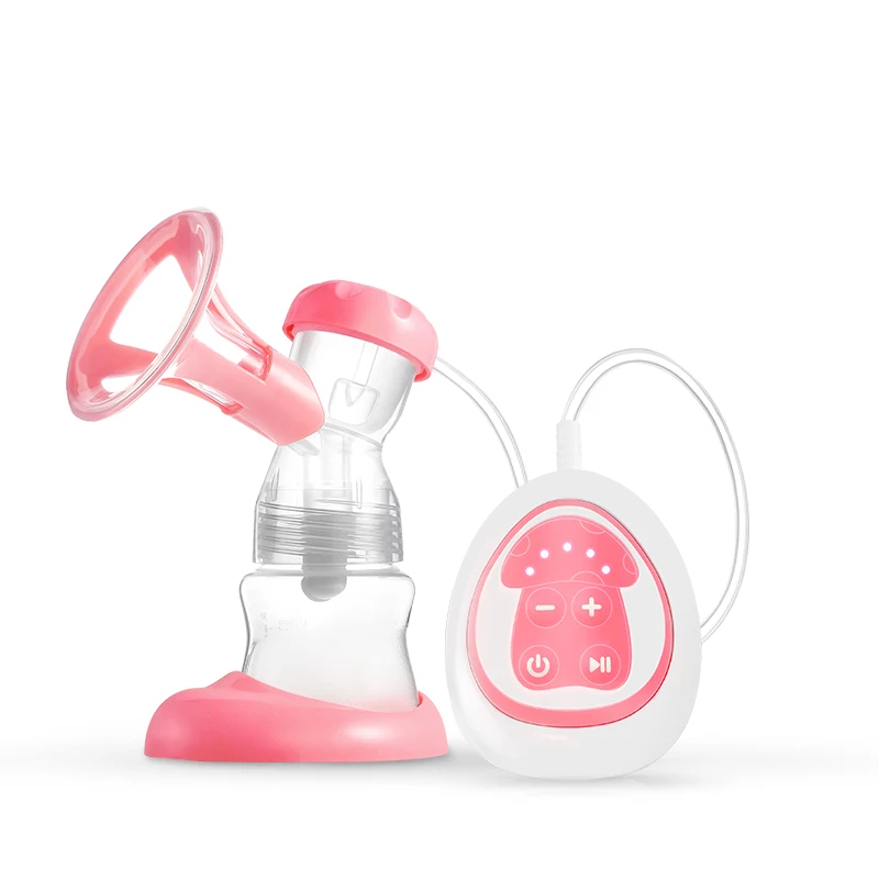 

3D soft breast pump mother care and baby products electric single silicone portable breast pumps, Pink