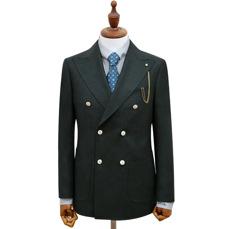 Fashionable Cashmere Coat Bespoke Custom Suit Double Breasted Blazer For Men - Buy Bespoke 