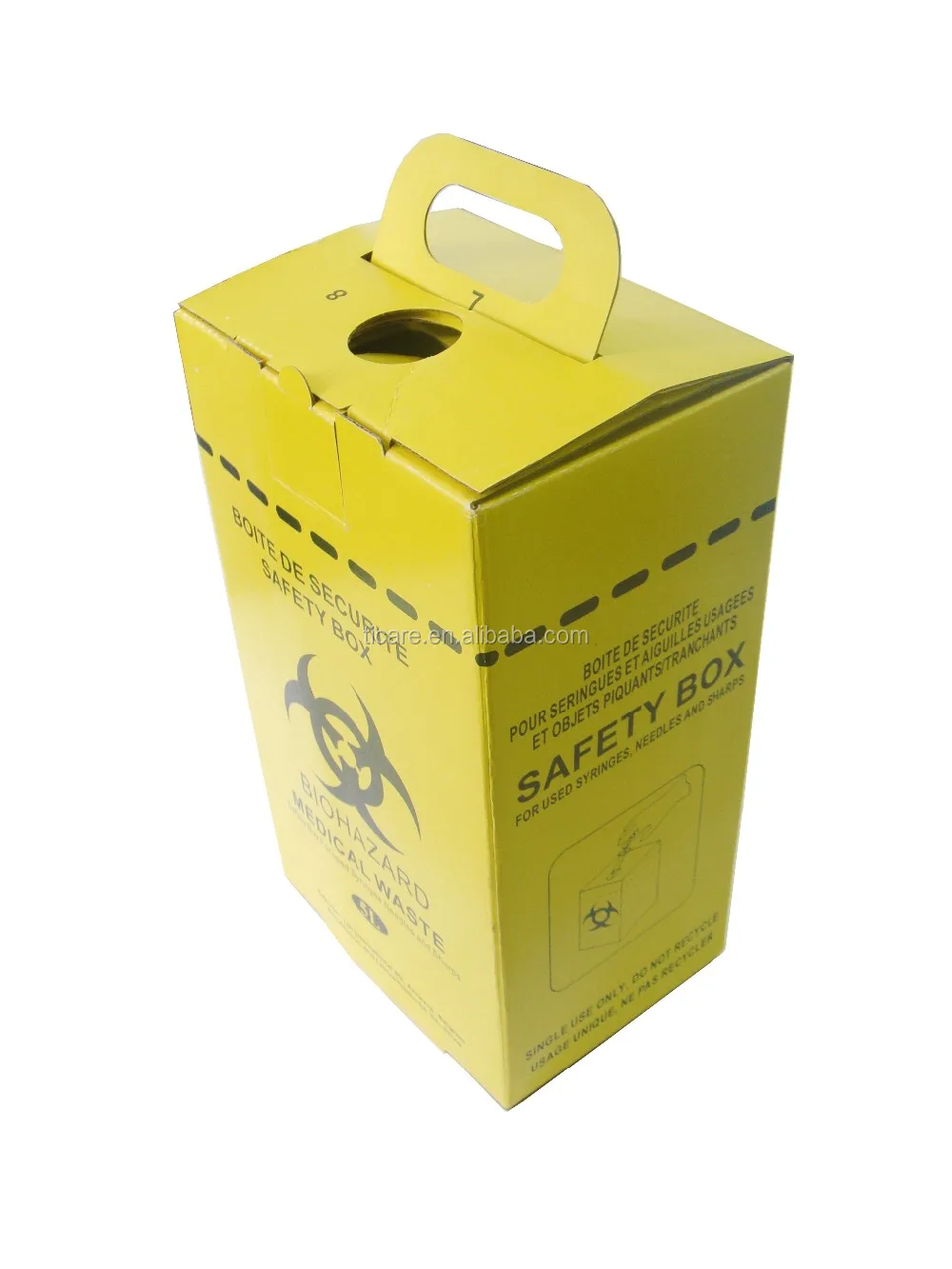 Medical Biohazard Safety Cardboard Box Sharp Container Buy Safety Box,Sharp Container,Lab