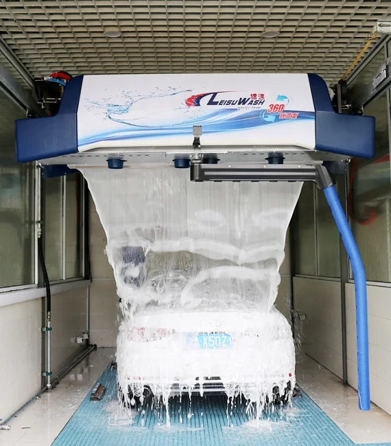 

4 dryers best automatic leisu 360 touchless car wash machine for sale with all import parts