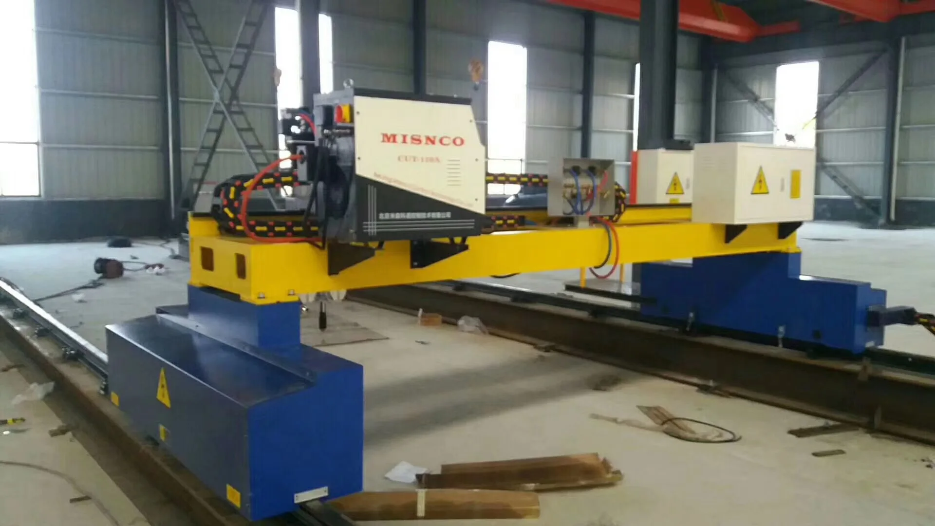 English interface gantry CNC plasma cutting machine gantry type cutter