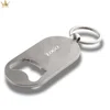 High-grade Metal Blank Tech Round Shape Key Chain Flat Key Ring Hardware Keychain