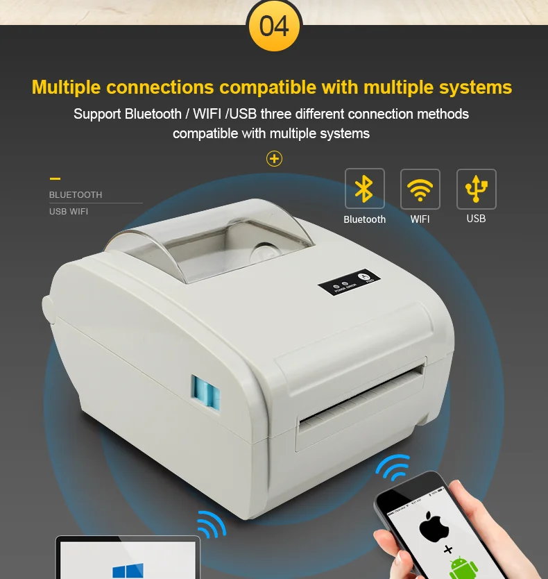 Thermal Label Sticker Printer Shipping Label Printer Waybill Printer