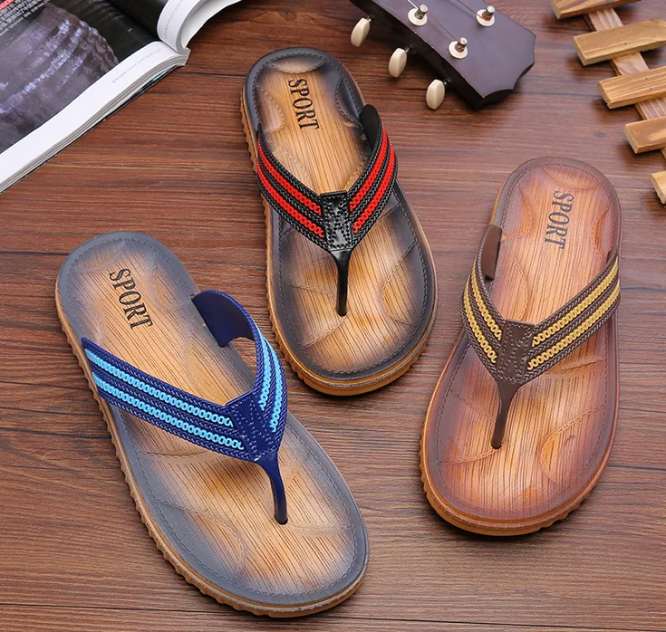 

EVERTOP 2019 low MOQ cheap price wholesale OEM customer design rubber slipper for men beach flip flop, As picture or customer's request