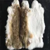 Af-29 Luxury stuff leather rabbit real fur cheap and good quality Garment Textile accessories material rabbit fur skin
