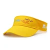 Adjustable out door sport runnging cap yellow visor