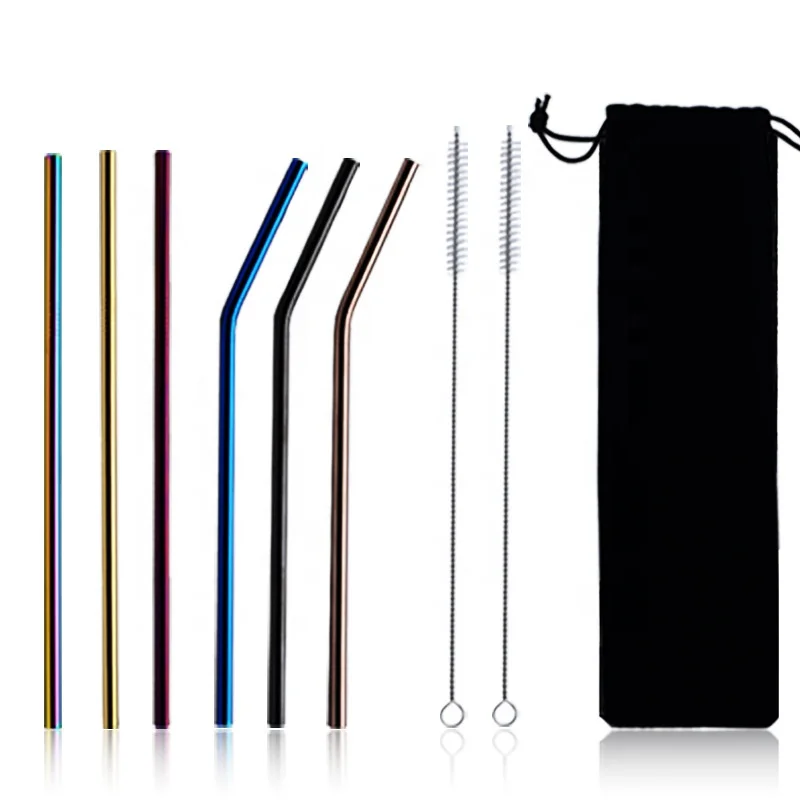 

Stainless Steel Straws Wholesale Drinking Straws for YETY Tumbler, Customized color