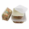green take away storage eco-friendly bamboo fiber kitchenware bowl with plastic lid