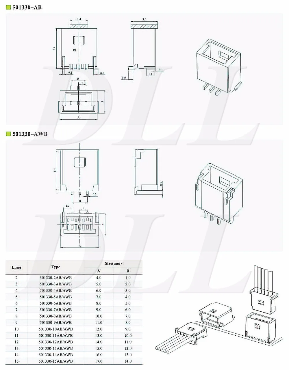 6 pin led connector