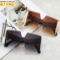 

STY6931G big frame women fashion sunglasses oversized rimless luxury sunglasses women