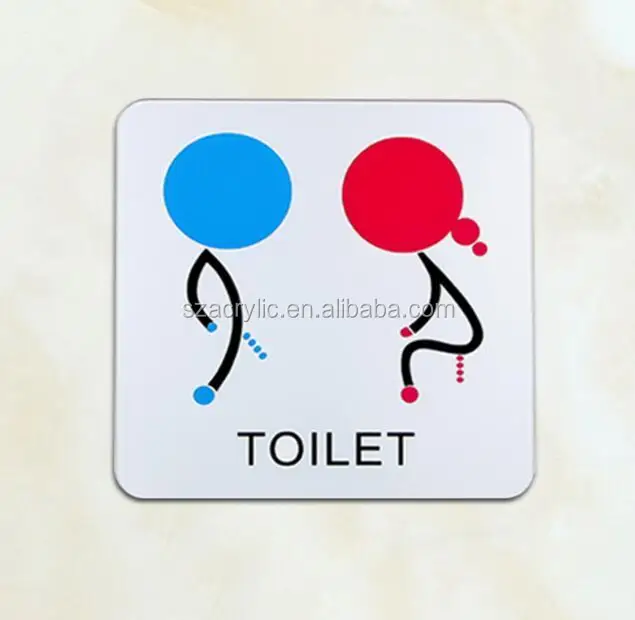 man and women bathroom acrylic sign acrylic toilet sign
