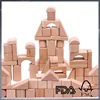 natural beech wood children playing building block games
