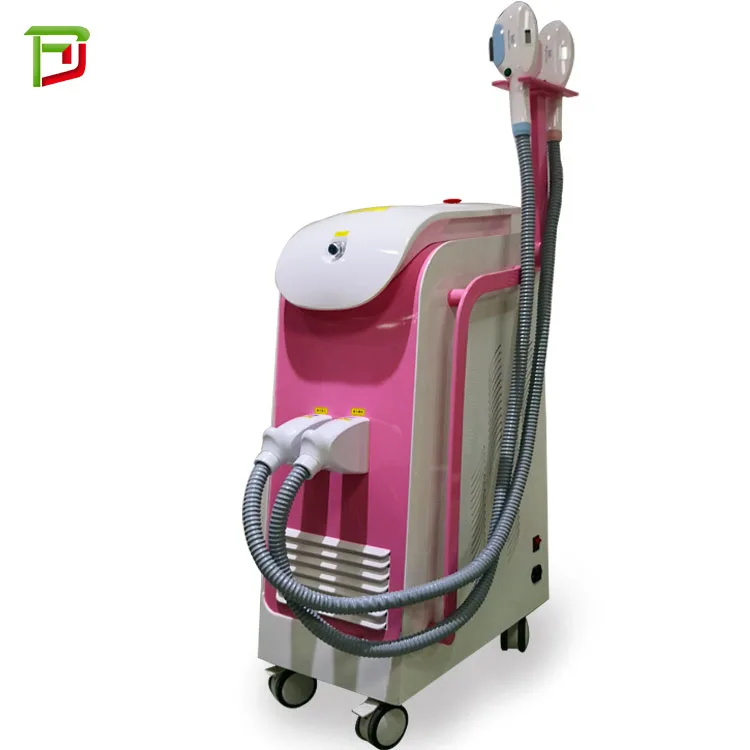 Double handle shr hair removal machine skin rejuvenation pores removal beauty instrument