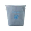 Amazon hot sale convenient durable waterproof canvas fabric baby toy basket with handle